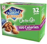 New blue diamond on the go 32 packs almonds