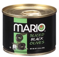 New Mario sliced black olives