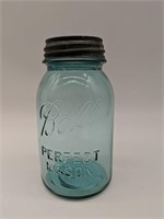 1923-1933 #13 Rare Perfect Mason one quart Blue