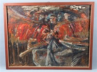 CELOTTI, Marco Encaustic Painting, Titled, 1964