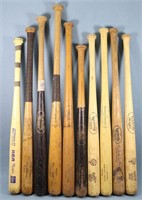 (10) Vintage Wooden Baseball Bats