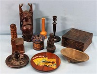 Group of Vtg. Decorative Wooden Items