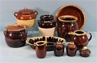 Brown Glazed Pottery Bakeware