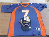 John Elway No 7 Jersey & Super Bowl XXXII Hat