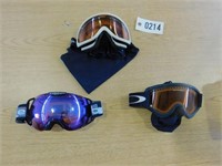 Off Road/ ATV Googles 3 Pair Oakley, PMT, bole