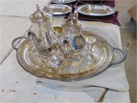 Vintage Platter/ Tea Pots and More