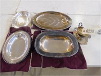 Vintage Platters & Gravy Boat