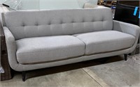 AC Pacific Mid-Century Crystal Gray Sofa