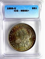 1888-O Morgan Silver $ ICG MS-66+ Guide $5000