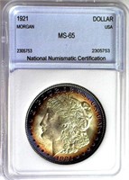 1921 Morgan Silver $ NNC MS-65 Nice example!