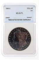 1886-S Morgan Silver $ Guide $1250 NNC MS-64 PL