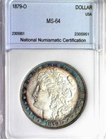 1879-O $ Guide $575 NNC MS-64 Sharp & Toned!