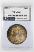 1898-O Morgan Silver $ Guide $375 PCI MS-66