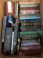 Box lot of educational and religious books