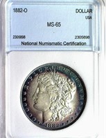 1882-O Morgan $ Guide $650 NNC MS-65 EARLY O MINT