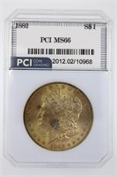 1882 Morgan Silver $ Guide $1250 PCI MS-66