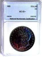 1885-S Morgan Silver $ Guide $2500 NNC MS-65+