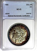 1900 Morgan Silver $ NNC MS-65