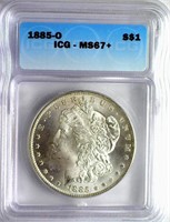 1885-O Morgan Silver $ GUIDE $3250 ICG MS-67+
