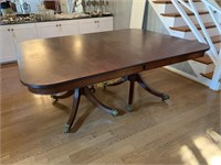 Mohagony Dining table with two mahogany finished