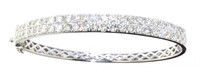 14kt Gold Brilliant 5.04 ct Diamond Cuff Bracelet