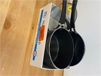 3 piece cookware set, sauce pan and pot w/ lid
