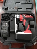119.2 volt Master craft cordless drill two