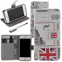 Urvoix For Apple iPhone 5 5S SE, PU Leather Wallet