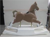 Carved Wood Rocking Horse - 30.5" Tall