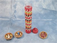 Navajo Beaded Container, 2 Magnets & 1 Pin