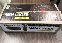 9mm, 800rd box, Monarch, 115gr, steel case full