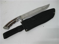 16" Long Stainless Steel Knife W/Sheath