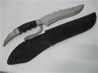 19" Long Stainless Steel Knife W/Sheath