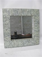 26"x 26" Resin Framed Beveled Wall Mirror