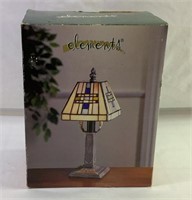 New Blue Prairie stained glass lamp