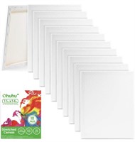 New 10 Pack 11x14 Inch Stretched Canvas, Ohuhu