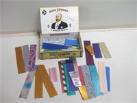 Vintage Cigar Box w/ Plastic Craft Strips
