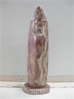 7.5" Tall Hand Carved Signed NA Alabaster Statue