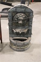 RESIN LION HEAD WATER FOUNTAIN 17"X33"X10"