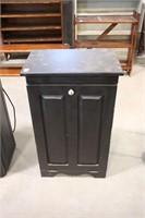PAINTED GARBAGE CABINET 20"X13"X33"