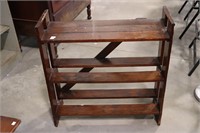 ANTIQUE HEART THREE TIER SHELF 30"X10"X31"