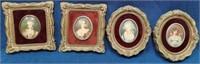 11 - 4 VICTORIAN STYLE WALL ART