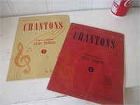 2 Livrets de chansons