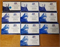 (100) - 1999 THRU 2008 STATE QUARTERS COIN SETS