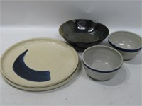 Assorted Stoneware Plate & Bowls