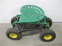 Tractor Seat Style Rolling Garden Workseat