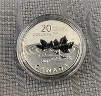2012 Canada 20 dollar 99.99 fine silver coin