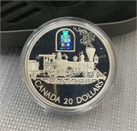2000 Canada 20 dollar 92.5 silver proof coin with