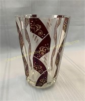 Art glass vase en verre, 5 x 7 inches-pouces