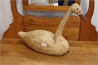 CARVED WOODEN CANADA GOOSE 18"X15"
